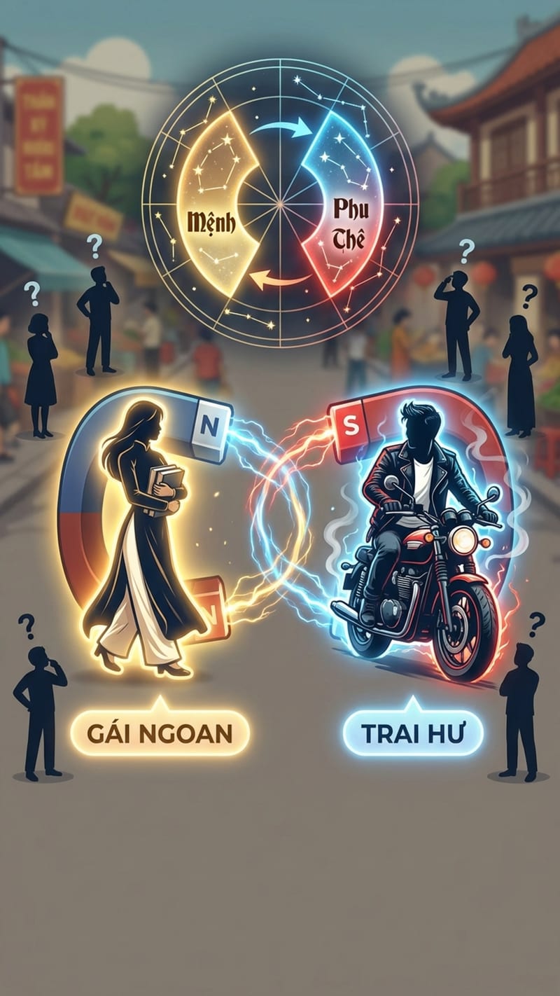 Tại sao gái ngoan thích trai hư, trai hư thích gái ngoan?